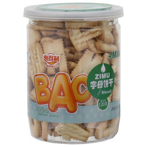 惠得利牛奶味字母饼干