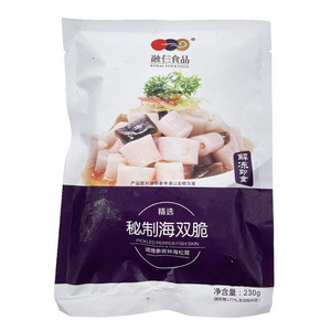 融仨食品精选秘制海双脆调理象拔蚌海松茸