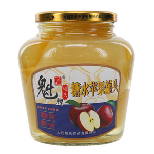 魁牌糖水苹果罐头