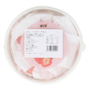 麦乐果草莓味千层蛋糕