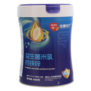 金盾优贝钙铁锌益生菌米乳