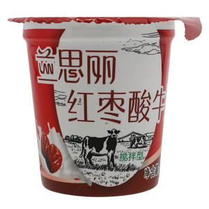 得力康乳业兰思丽红枣酸牛奶