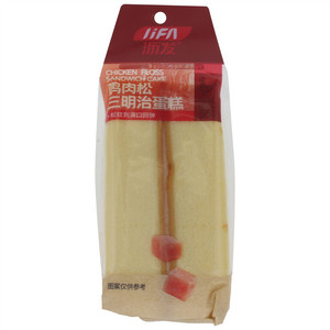 沥发鸡肉松三明治蛋糕