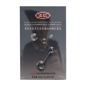 汇仁黑参燕窝黑芝麻葛根杜仲雄花果冻
