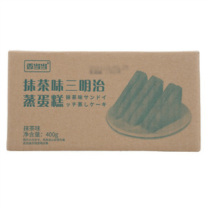 百乐芬抹茶味三明治蒸蛋糕
