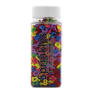 乐焙炫彩方瓶数字切片-多彩糕点装饰用糖果（西班牙切片糖）