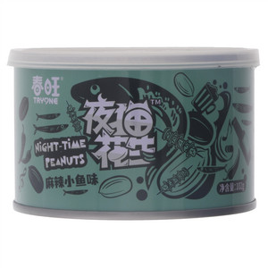 春旺tryone夜猫花生麻辣小鱼味