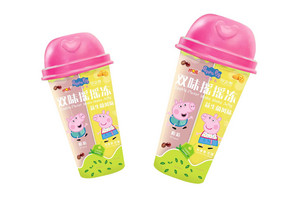 妙嘴小猪佩奇鲜果派对摇摇冻西梅味+蓝莓味