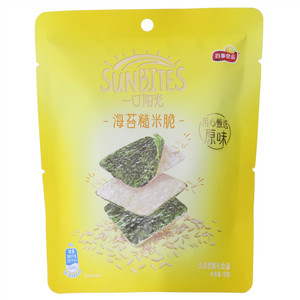 一口阳光海苔糙米脆原味18克*20袋