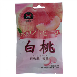 糖某某白桃果汁硬糖