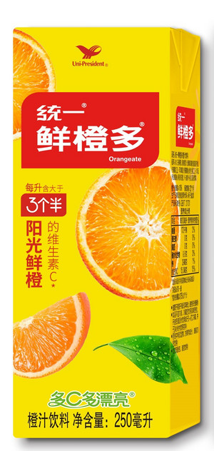 统一鲜橙多TP250ML