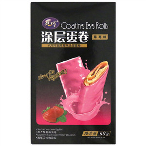 真巧涂层蛋卷（草莓味）代可可脂草莓味涂层蛋卷