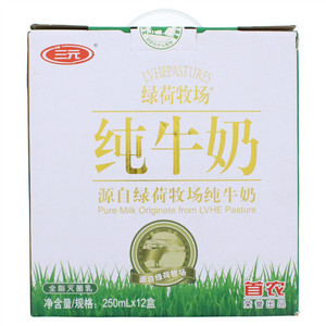三元绿荷牧场纯牛奶
