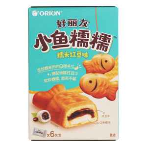 ORION好丽友小鱼糯糯糯米红豆味糕点