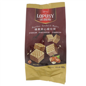 诺普斯榛果夹心威化饼（榛子味)100克