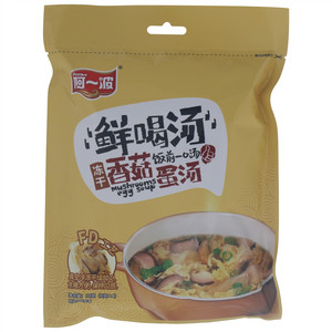 阿一波鲜喝汤冻干香菇蛋汤