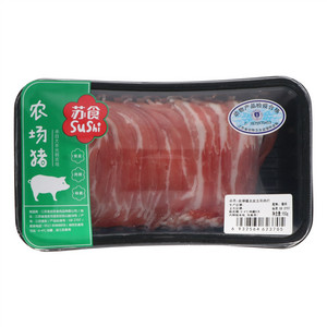 苏食农场猪去皮五花肉片