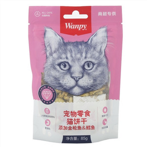 Wanpy宠物零食猫饼干 添加金枪鱼&鳕鱼