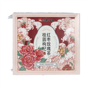 药都仁和桂圆枸杞红枣玫瑰茶