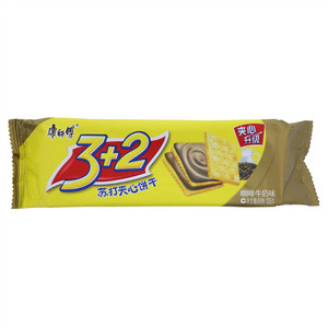 康师傅3+2咖啡牛奶味苏打夹心饼干