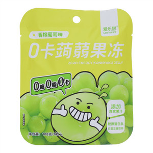 爱乐甜香槟葡萄味0卡蒟蒻果冻