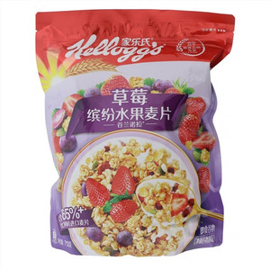 家乐氏谷兰诺拉缤纷水果草莓麦片