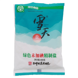 雪天绿色未加碘精制盐