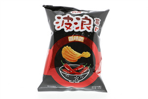 四洲波浪薯片（香辣味）40克