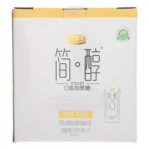 君乐宝简醇0添加蔗糖巴氏杀菌热处理风味酸牛奶