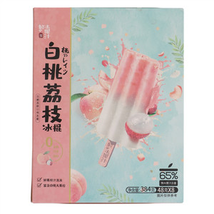 零度企鹅白桃荔枝口味冰棍
