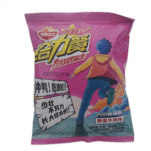 给力餐野蛮牛肉味爆脆面