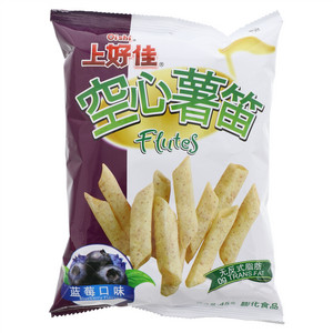 上好佳蓝莓味空心薯笛膨化食品