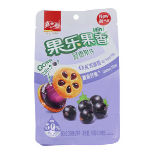 嘉士利果乐果香轻食果纤黑加仑口味夹心饼干