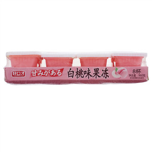 好口才白桃味果冻