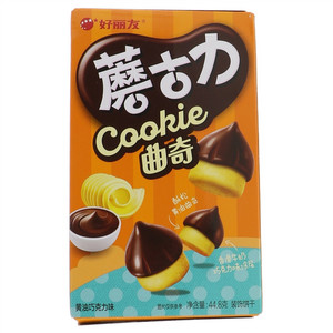 好丽友蘑古力黄油巧克力味曲奇