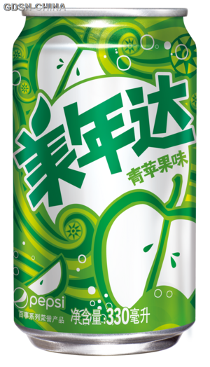 美年达青苹果味330毫升GREEN APPLE FLAVOR