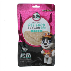 蒙贝全价宠物食品喵奇酱喵妙牛肉鳕鱼