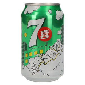 7喜冰爽柠檬味果味型汽水