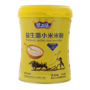 婴之冠铁锌钙益生菌小米米粉