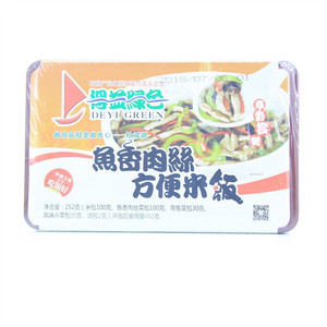 得益绿色鱼香肉丝方便米饭