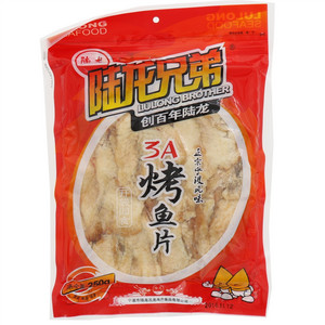 陆龙兄弟休闲3A烤鱼片250g