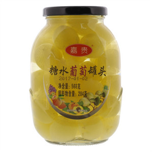 嘉贵糖水葡萄罐头