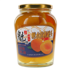 魁牌糖水黄桃罐头