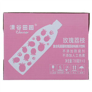 清谷田园复合乳酸菌玫瑰荔枝味果汁饮料