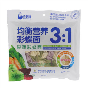 谷妈咪均衡营养果蔬彩蝶面
