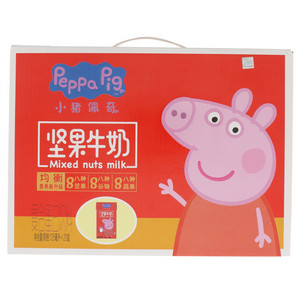 好+1peppa pig小猪佩奇坚果牛奶