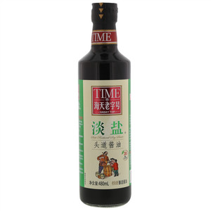 海天老字号淡盐头道酱油480mL*1