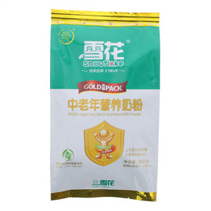 雪花中老年营养奶粉