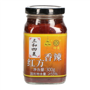 三和四美香辣红方(发酵性豆制品)
