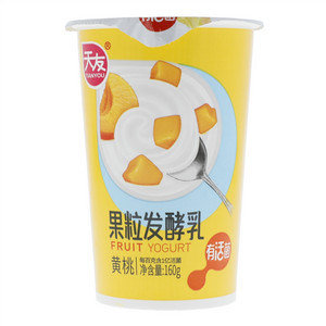 天友黄桃果粒发酵乳